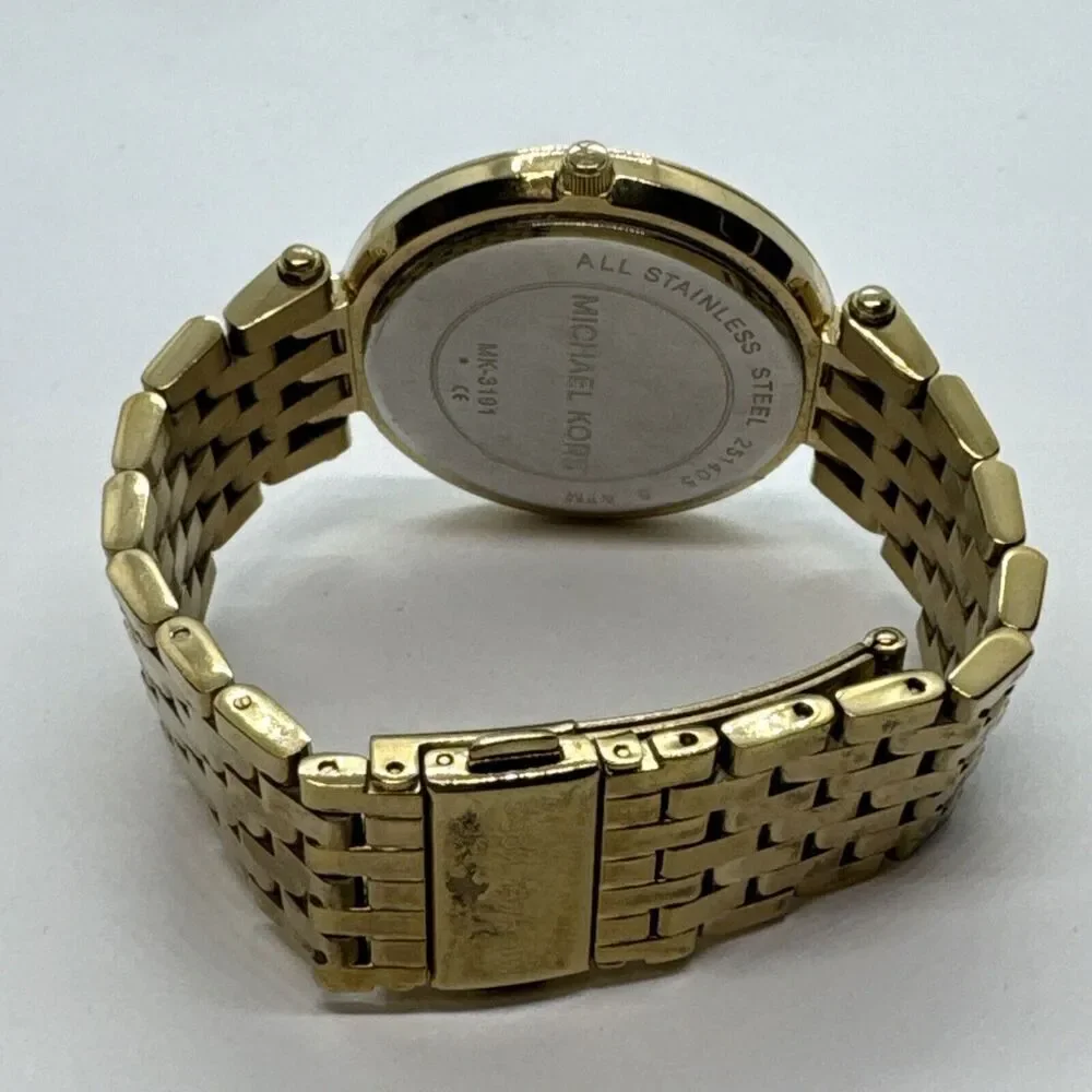 Michael Kors Darci MK3191 Women's Gold Stainless Steel Analog Dial Watch JNA611